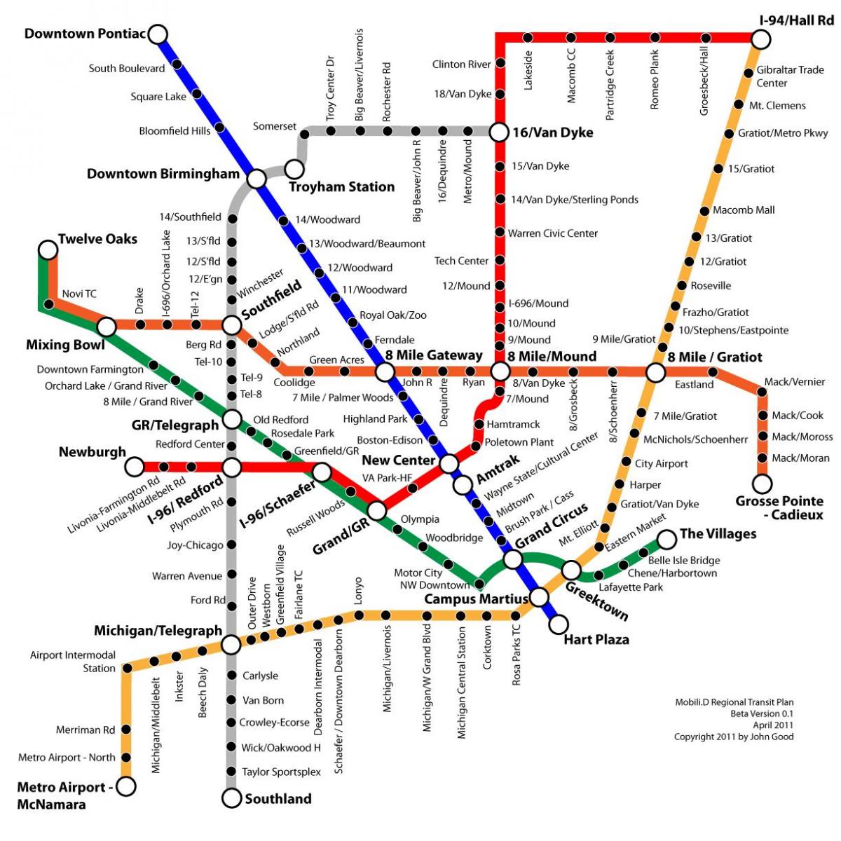 Detroit transit peta